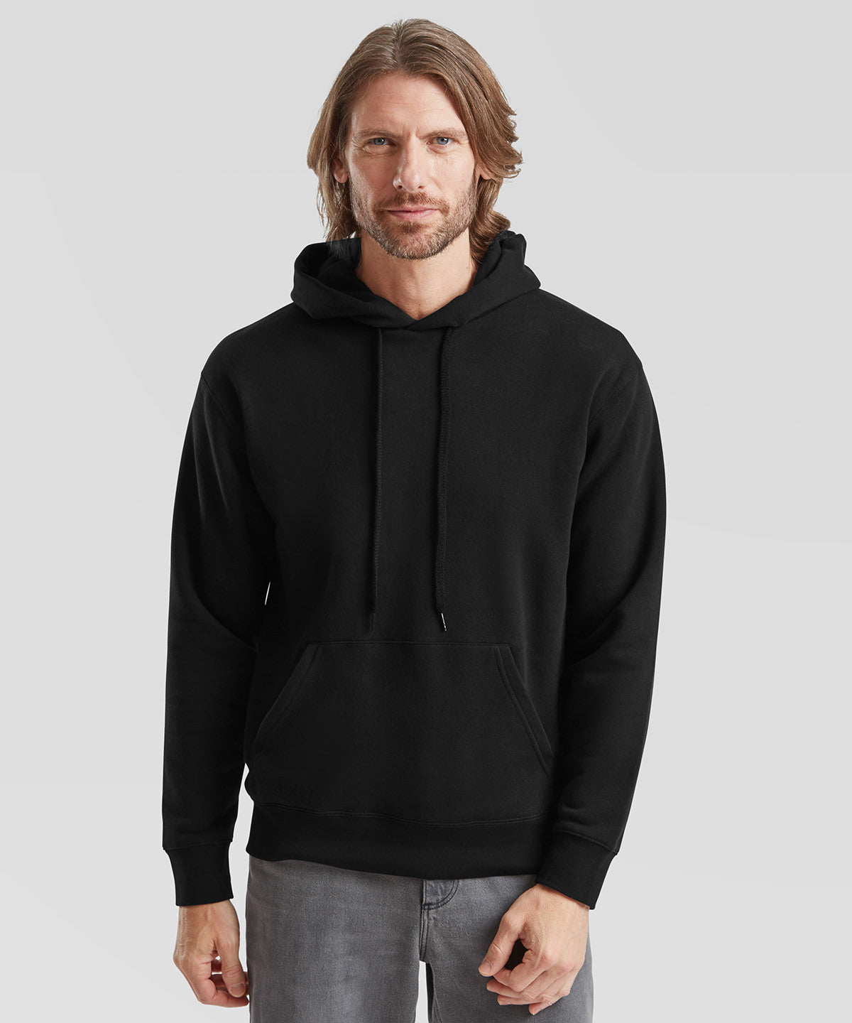 Fruit of the Loom Premium 70/30 hooded sweatshirt, lifestyle photo