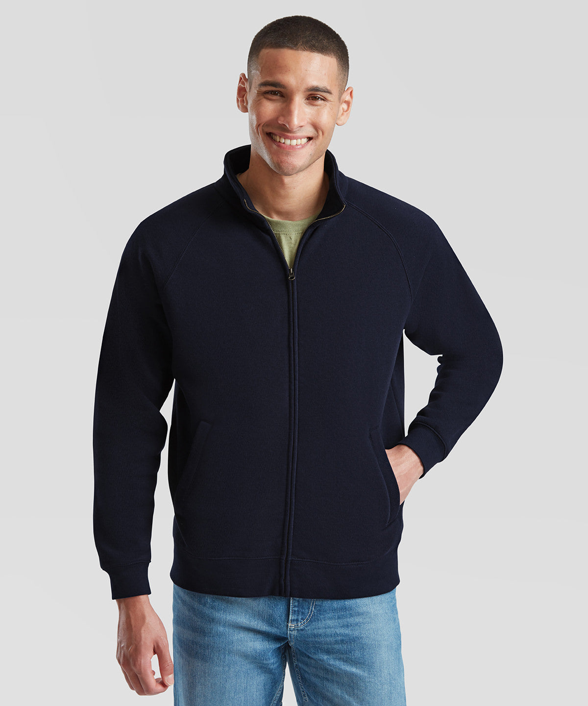 Fruit of the Loom Premium 70/30 sweatshirt jacket, lifestyle photo