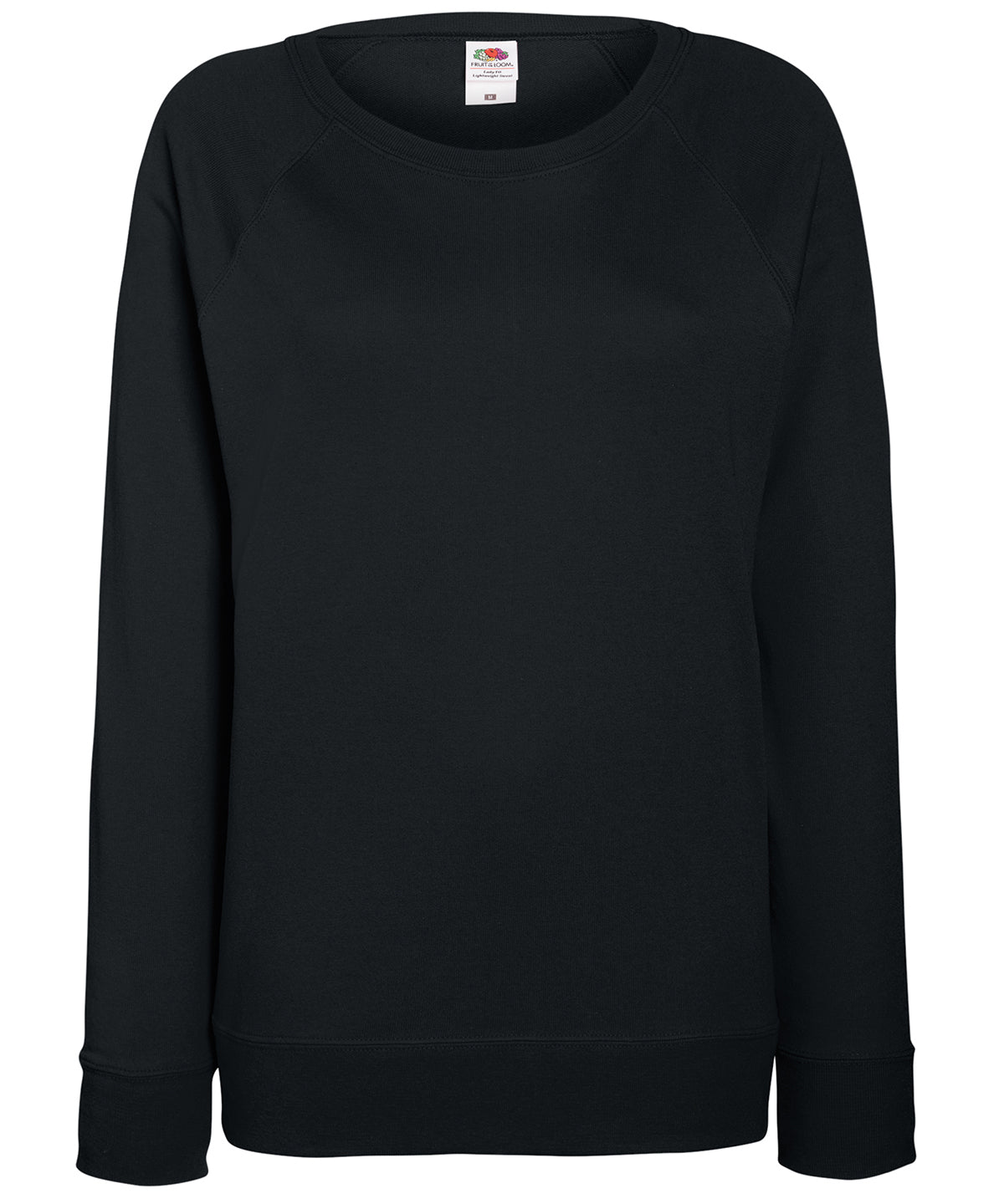 Fruit of the Loom Women's lightweight raglan sweatshirt, lifestyle photo