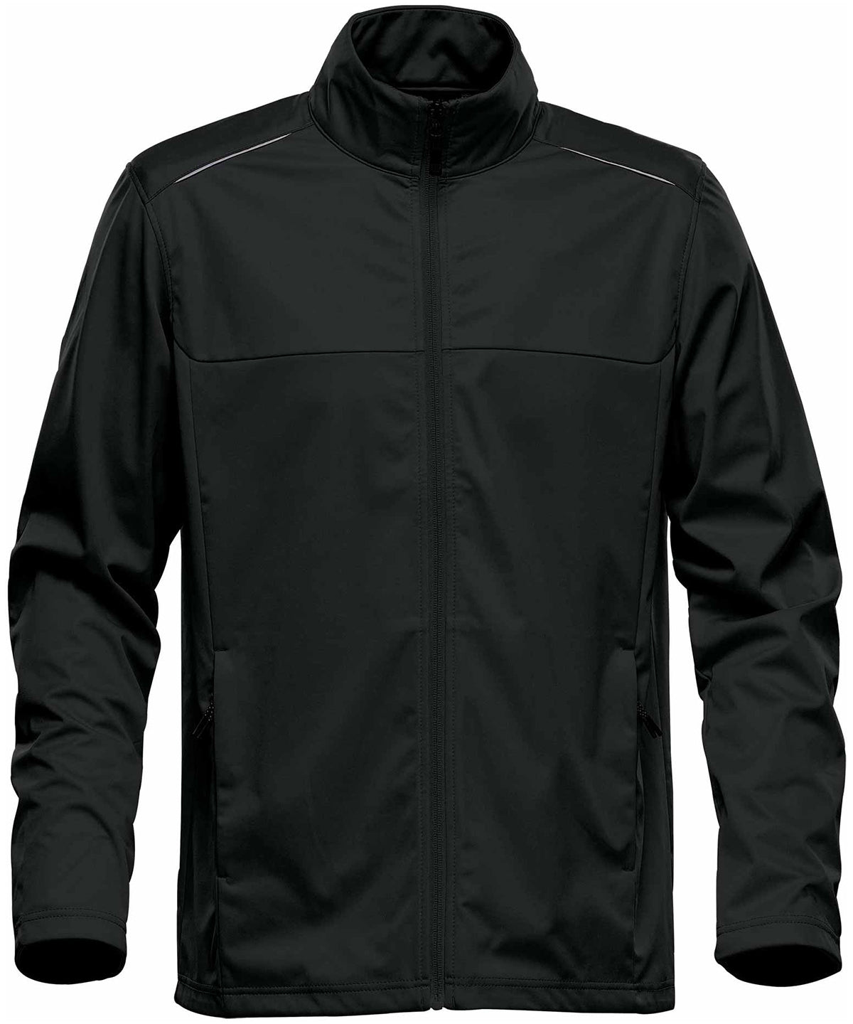 Stormtech Greenwich lightweight softshell in Black, front view