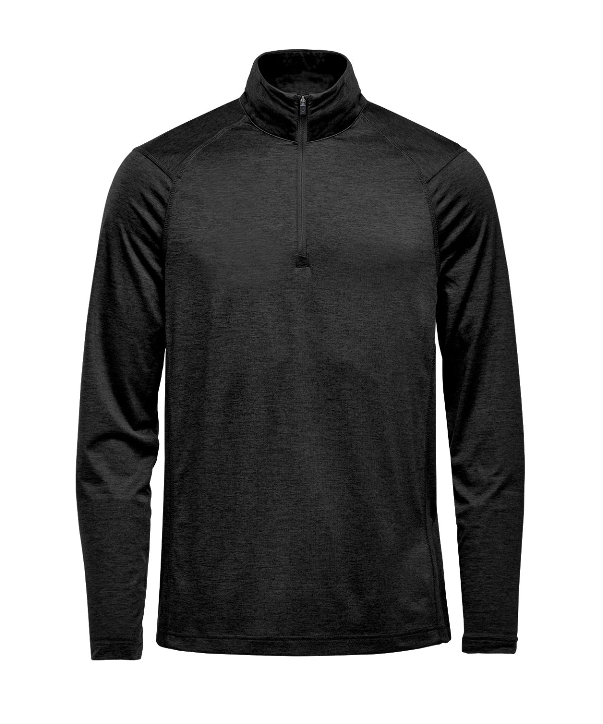 Stormtech Milano 1/4-zip pullover in Black, front view