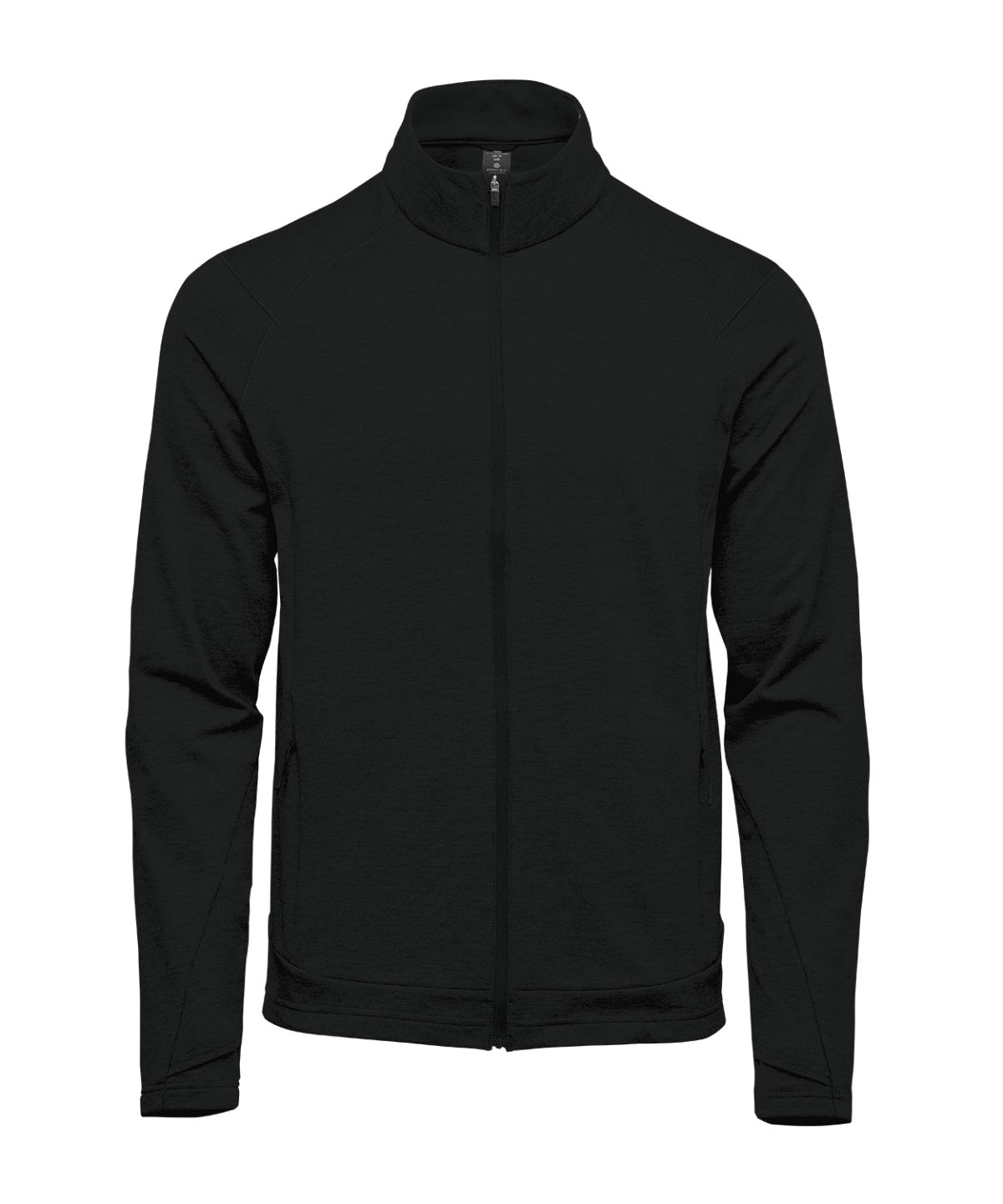 Stormtech Treeline performance jacket in Black, front view