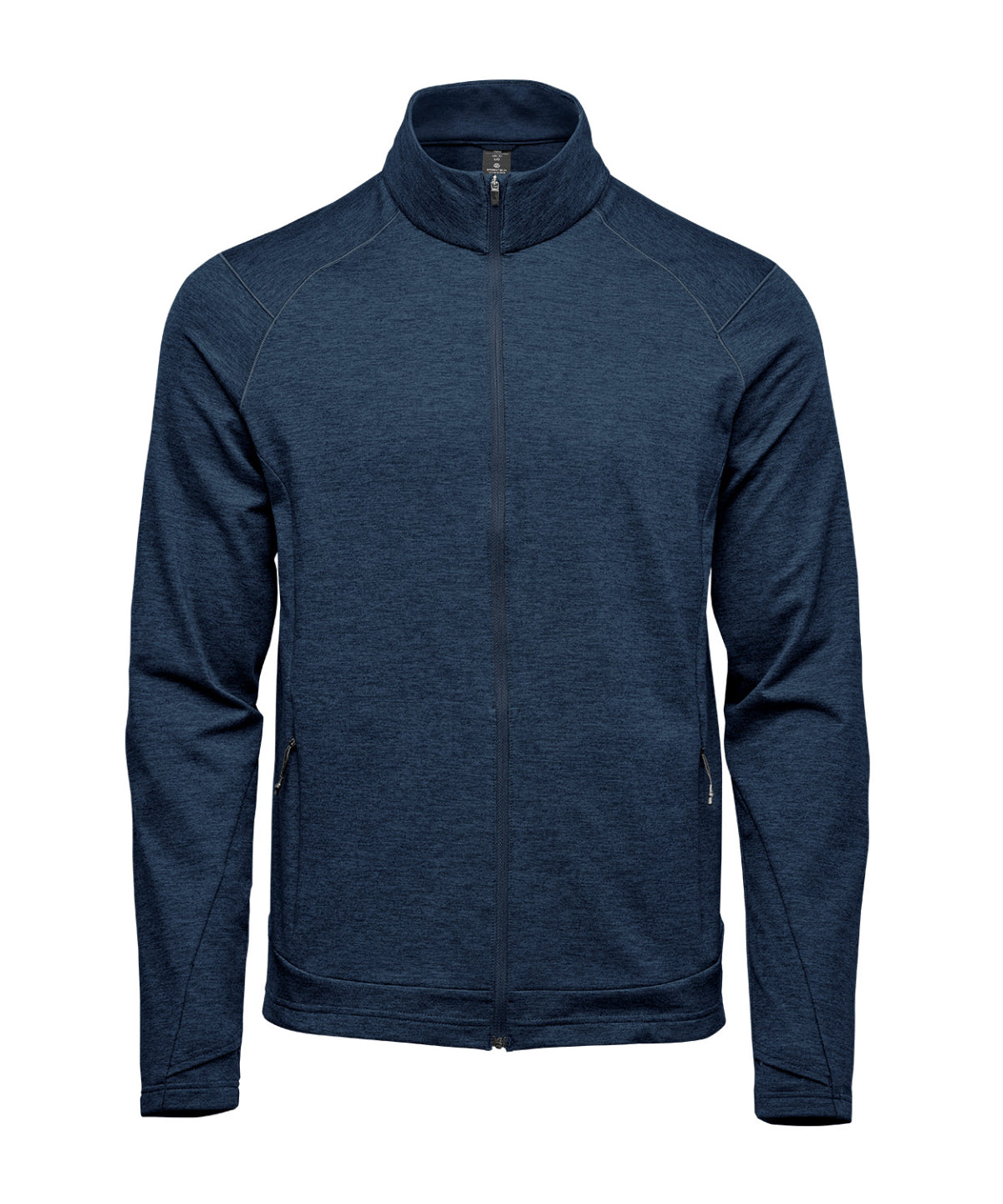 Stormtech Treeline performance jacket in Dark Navy Heather, front view