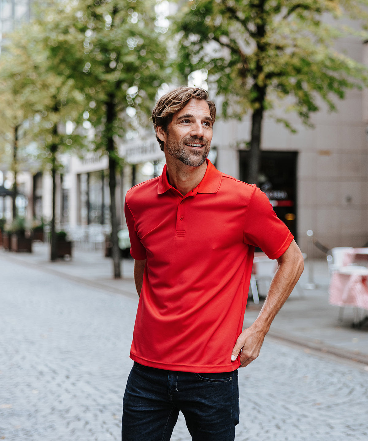 Stormtech Eclipse H2X-Dry piqué polo, lifestyle photo
