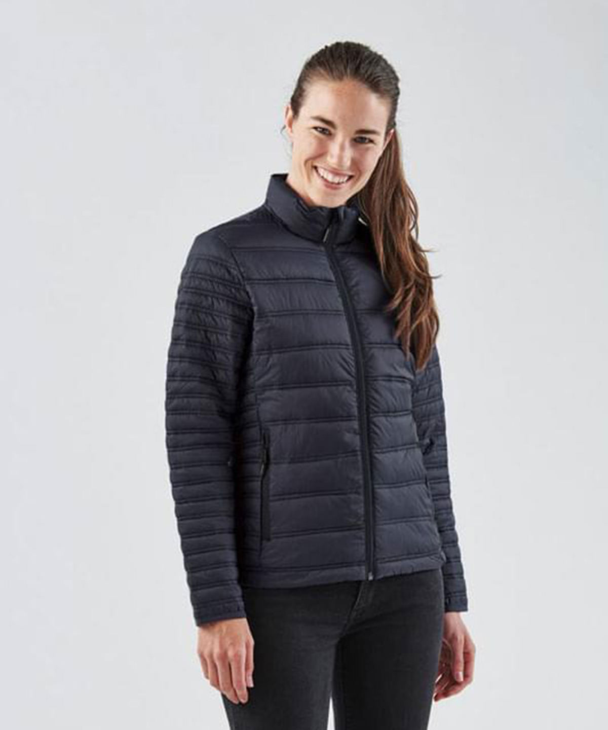 Stormtech Women's Basecamp thermal jacket, lifestyle photo