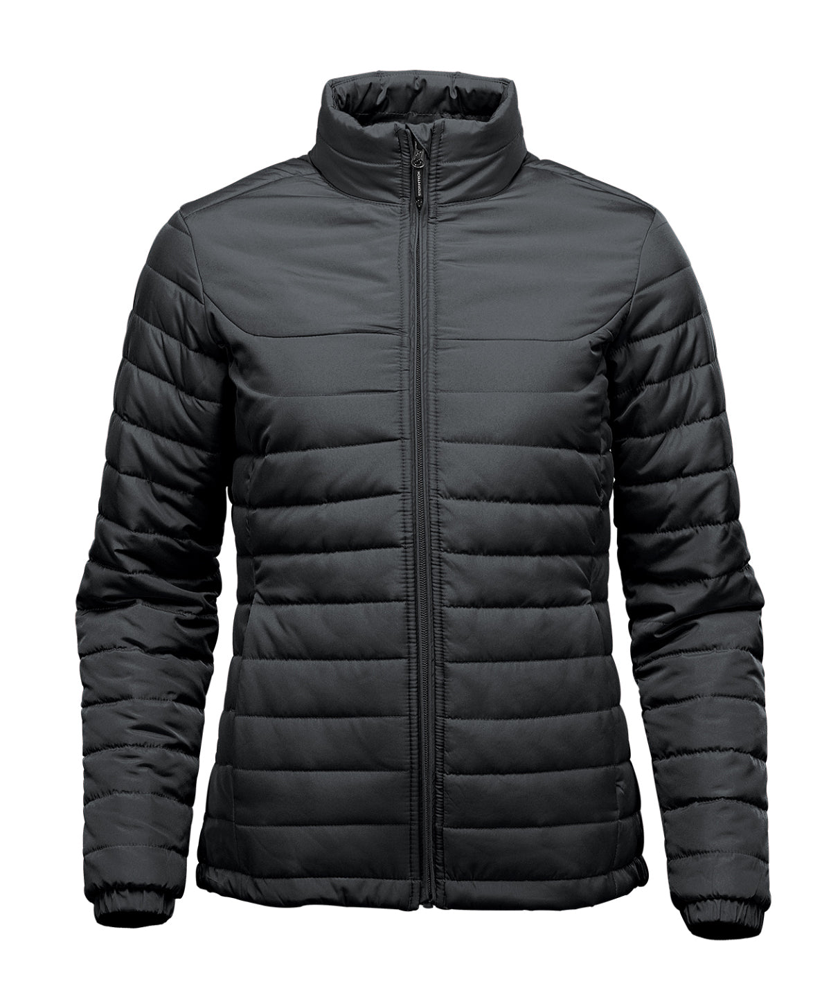 Stormtech Women's Nautilus quilted jacket in Black, front view