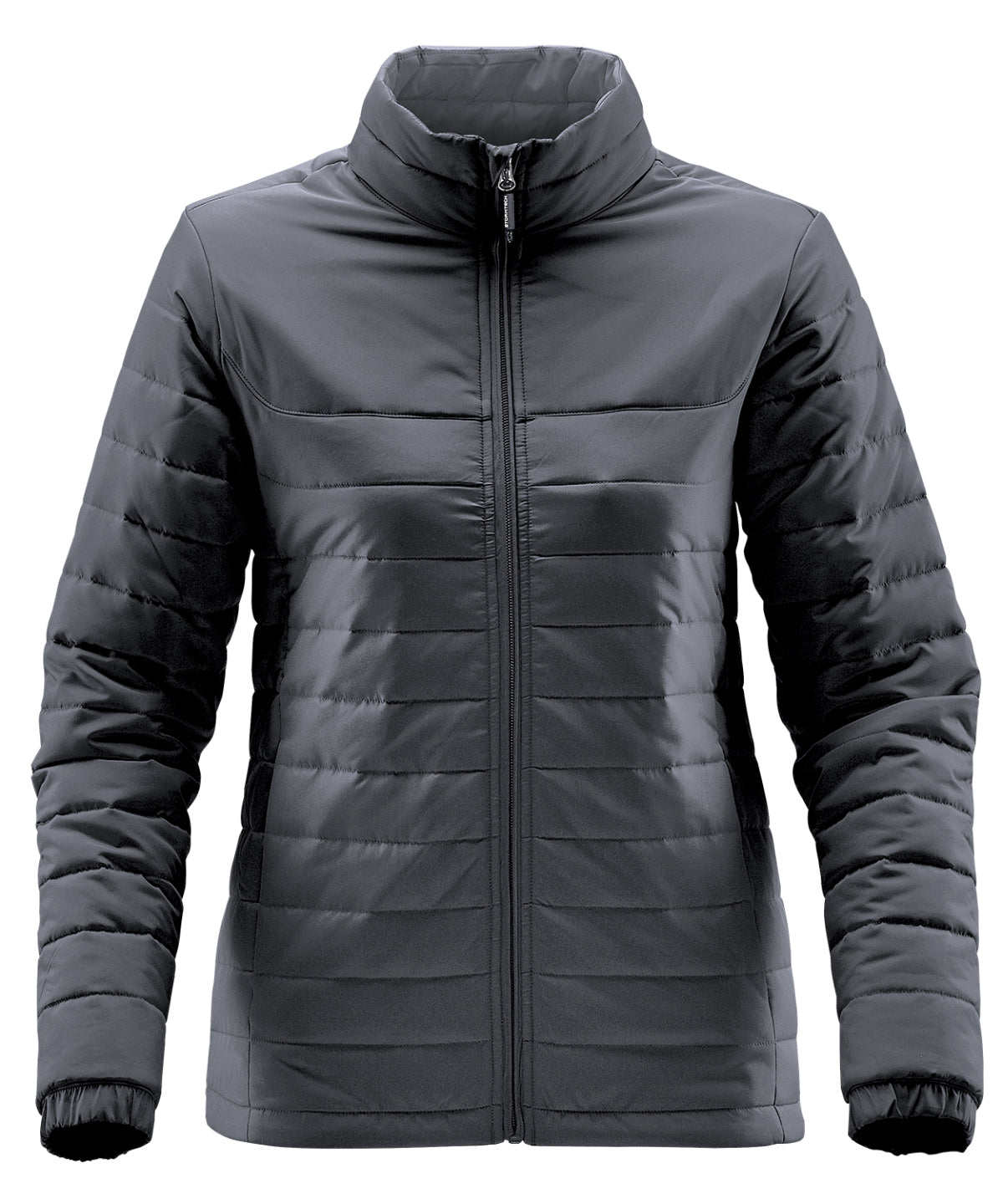 Stormtech Women's Nautilus quilted jacket in Dolphin, front view
