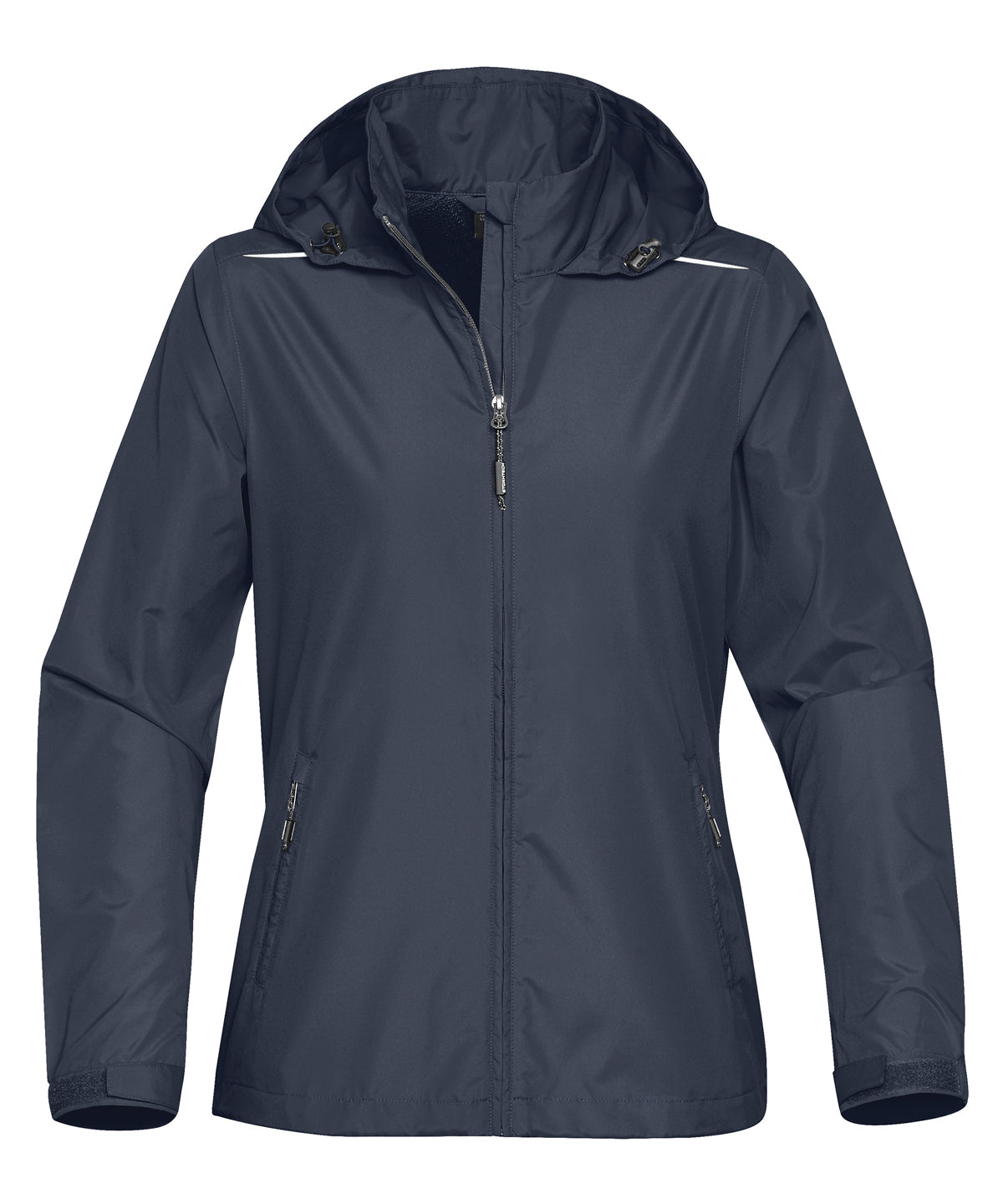 Stormtech Women's Nautilus performance shell in Navy, front view