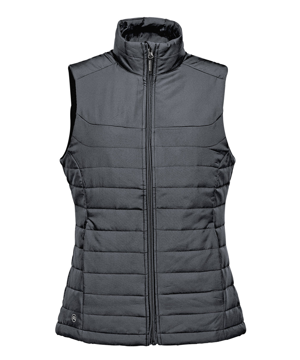 Stormtech Women's Nautilus quilted bodywarmer in Dolphin, front view
