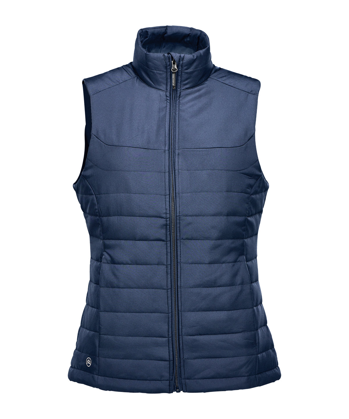 Stormtech Women's Nautilus quilted bodywarmer in Navy, front view