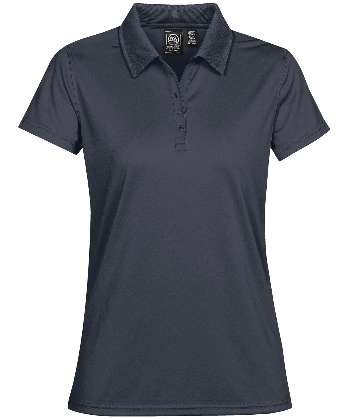 Stormtech Women's Eclipse H2X-DRY piqué polo in Navy, front view