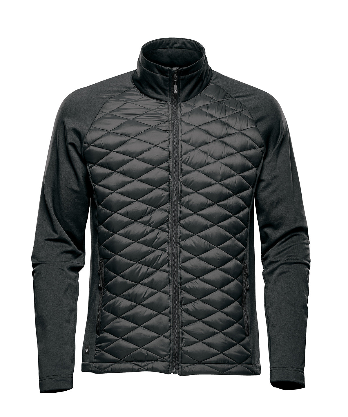 Stormtech Boulder thermal shell in Black, front view