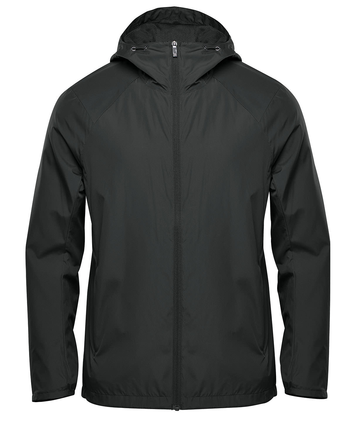 Stormtech Pacifica lightweight jacket in Black, front view