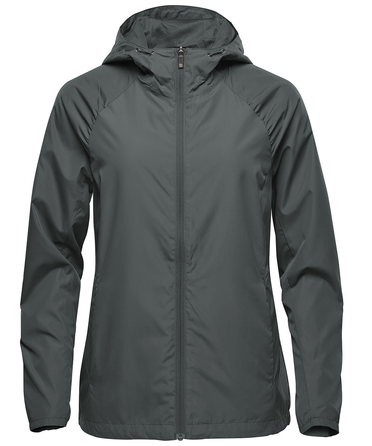 Stormtech Women’s Pacifica lightweight jacket in Dolphin, front view