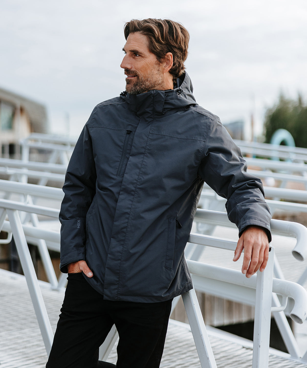 Stormtech Magellan system jacket, lifestyle photo