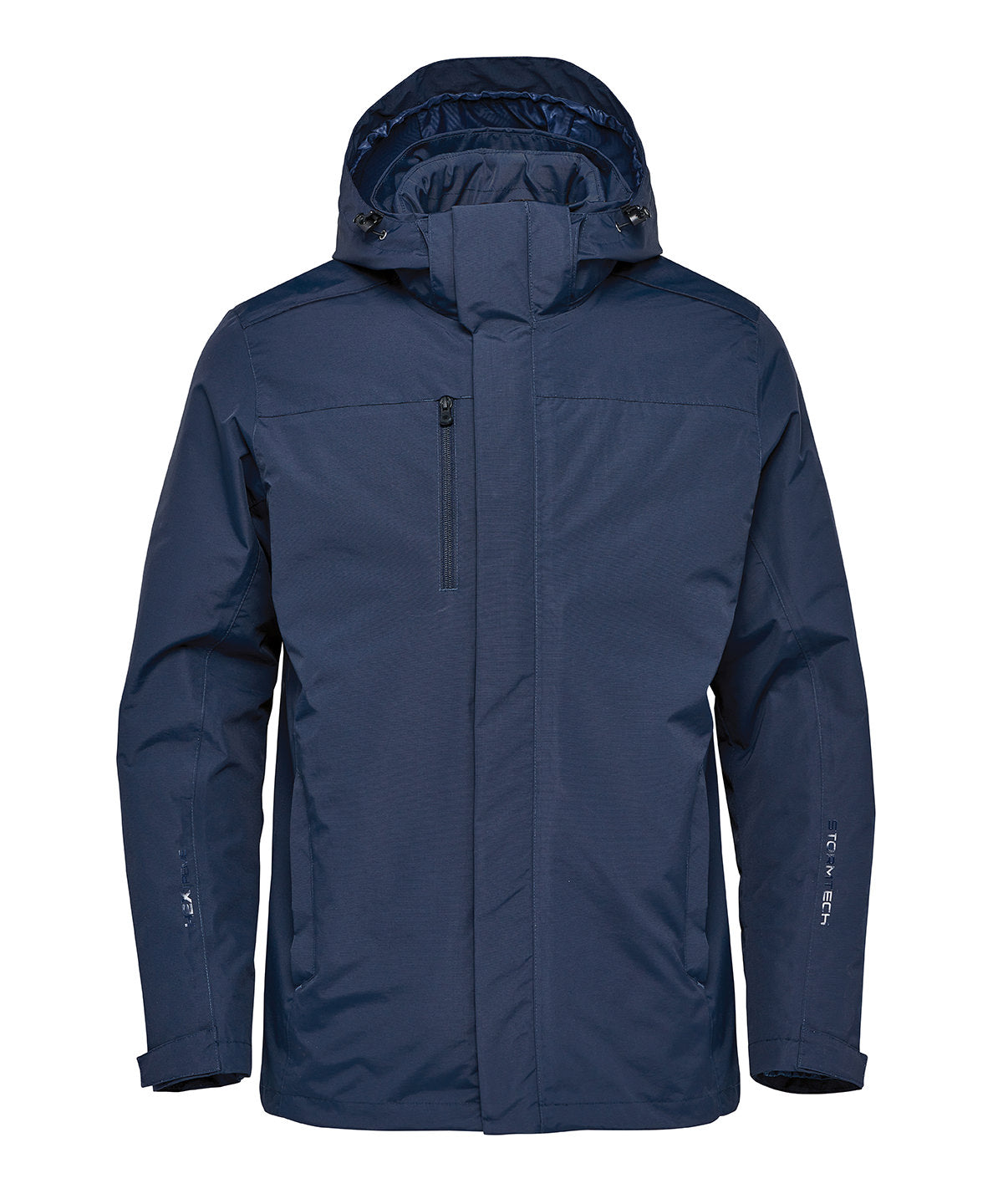 Stormtech Magellan system jacket in Navy, front view