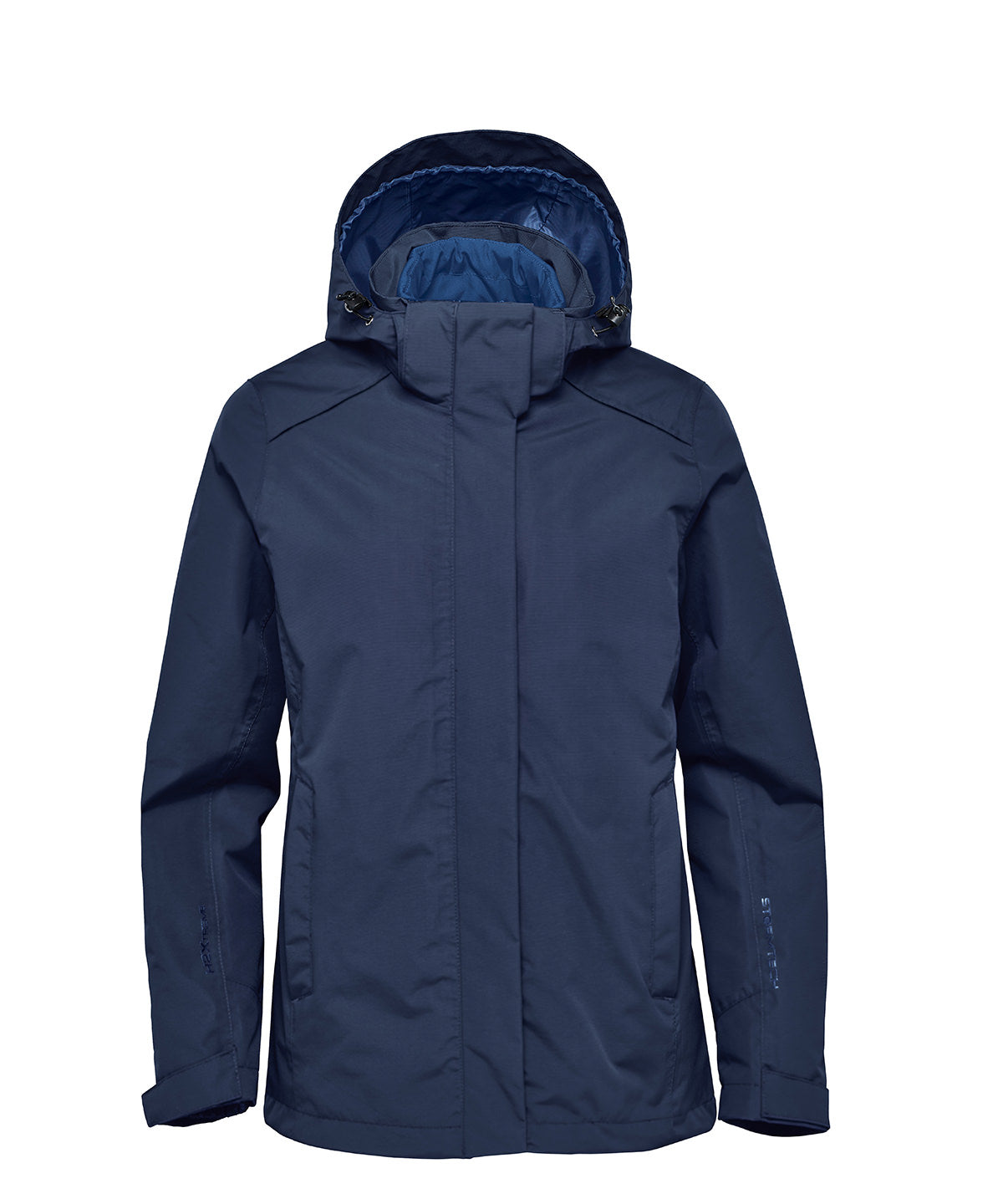 Stormtech Women’s Magellan system jacket in Navy, front view