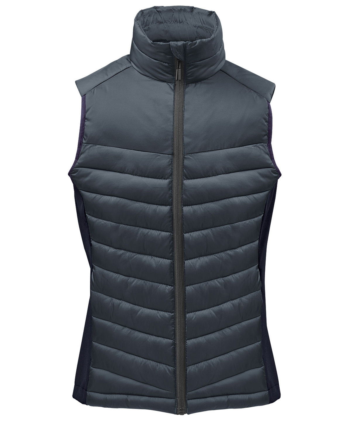 Stormtech Women’s Montserrat thermal vest in Indigo/Midnight, front view