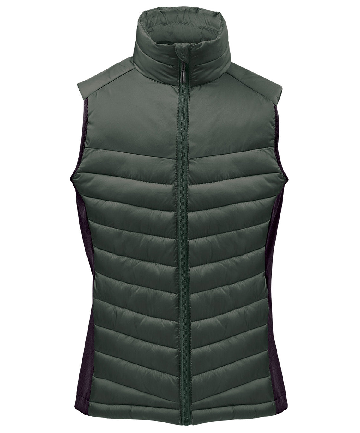 Stormtech Women’s Montserrat thermal vest in Spruce/Mallard, front view