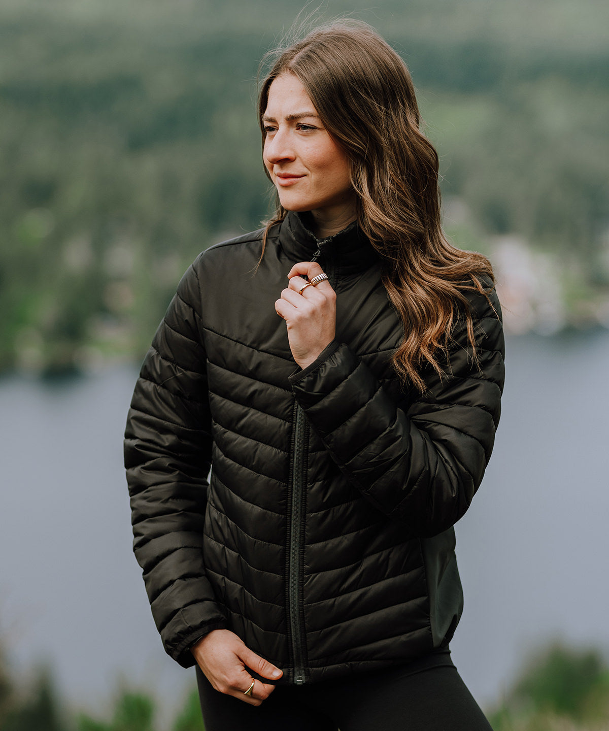 Stormtech Women’s Montserrat thermal jacket, lifestyle photo