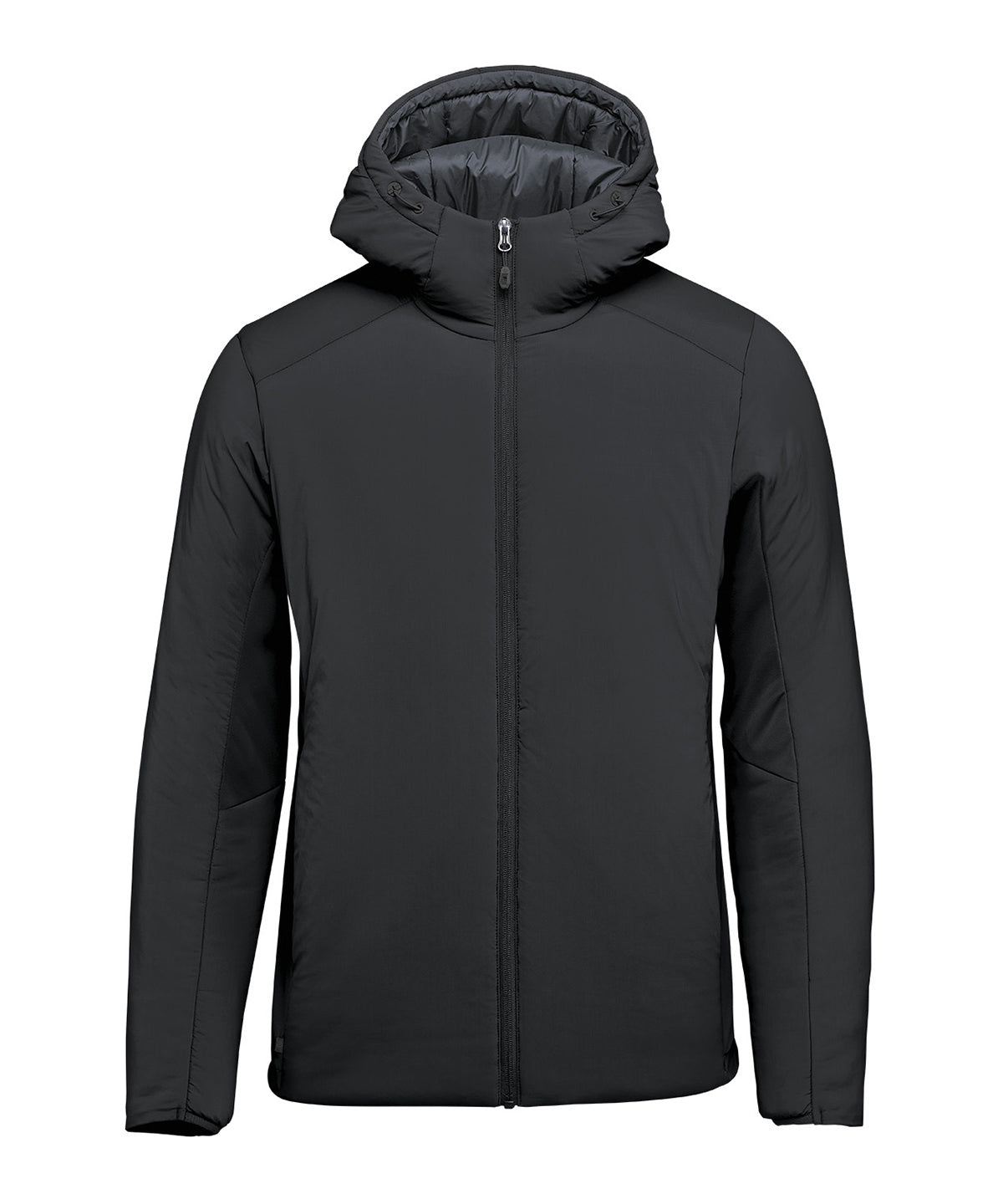 Stormtech Cascadia thermal jacket in Black, front view