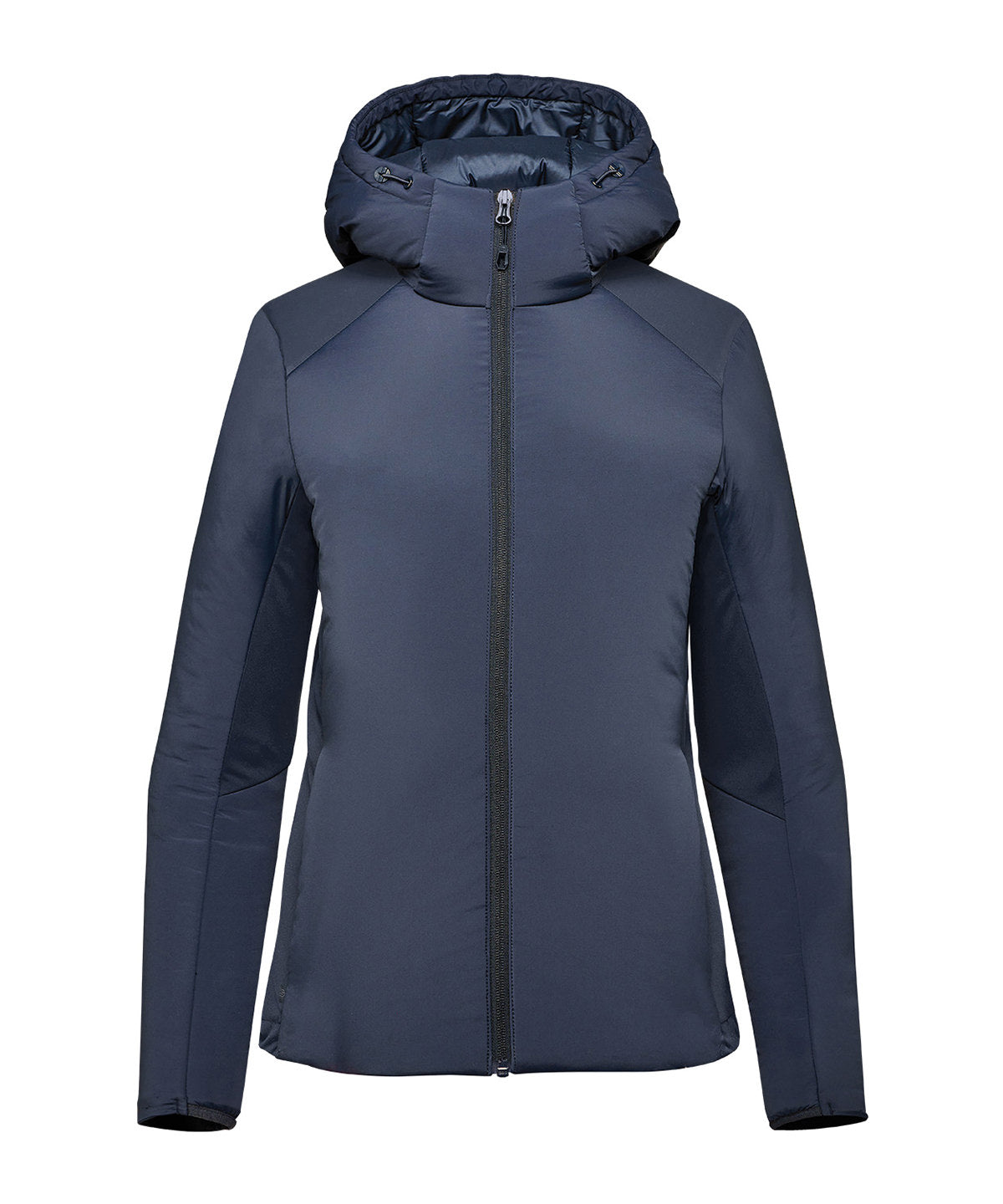 Stormtech Women’s Cascadia thermal jacket in Midnight, front view