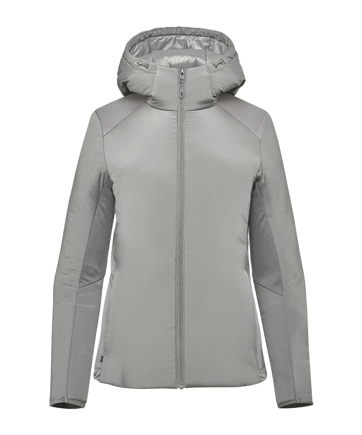 Stormtech Women’s Cascadia thermal jacket in Storm Grey, front view