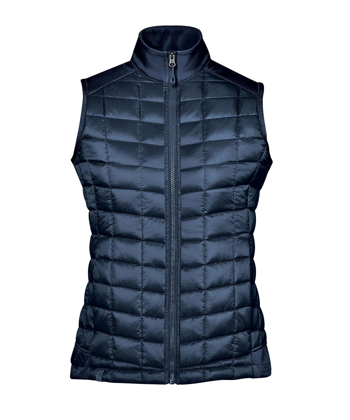 Stormtech Women’s Appalachian thermal softshell vest in Midnight, front view