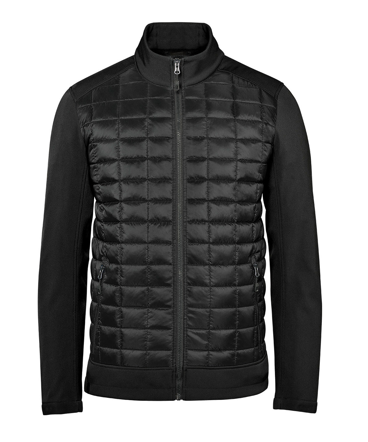 Stormtech Appalachian thermal softshell jacket in Black, front view