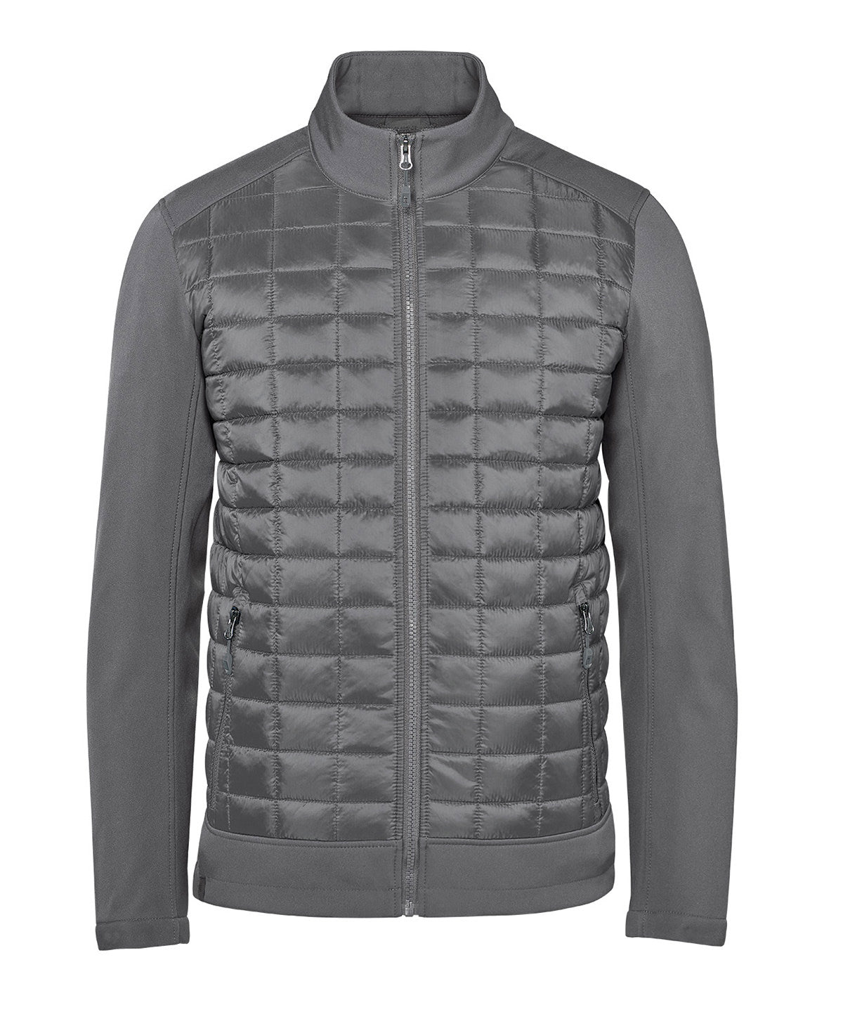 Stormtech Appalachian thermal softshell jacket in Granite, front view
