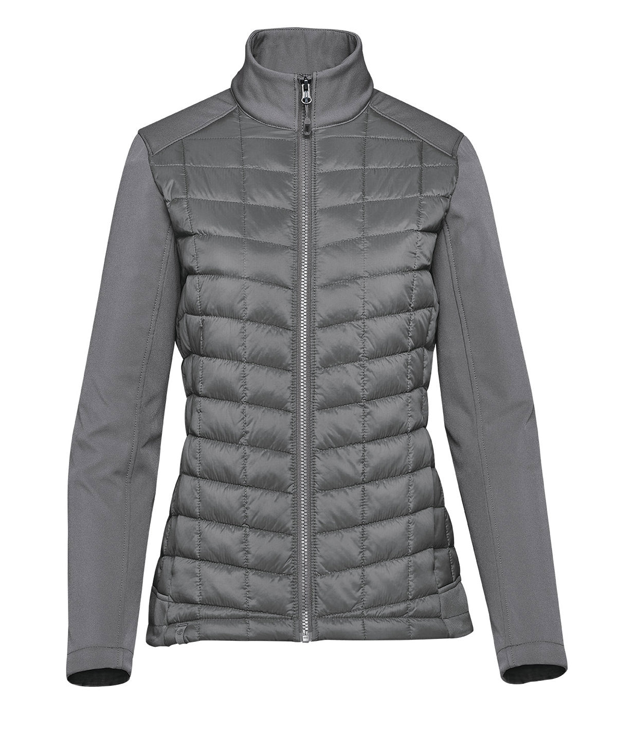Stormtech Women’s Appalachian thermal softshell jacket in Granite, front view