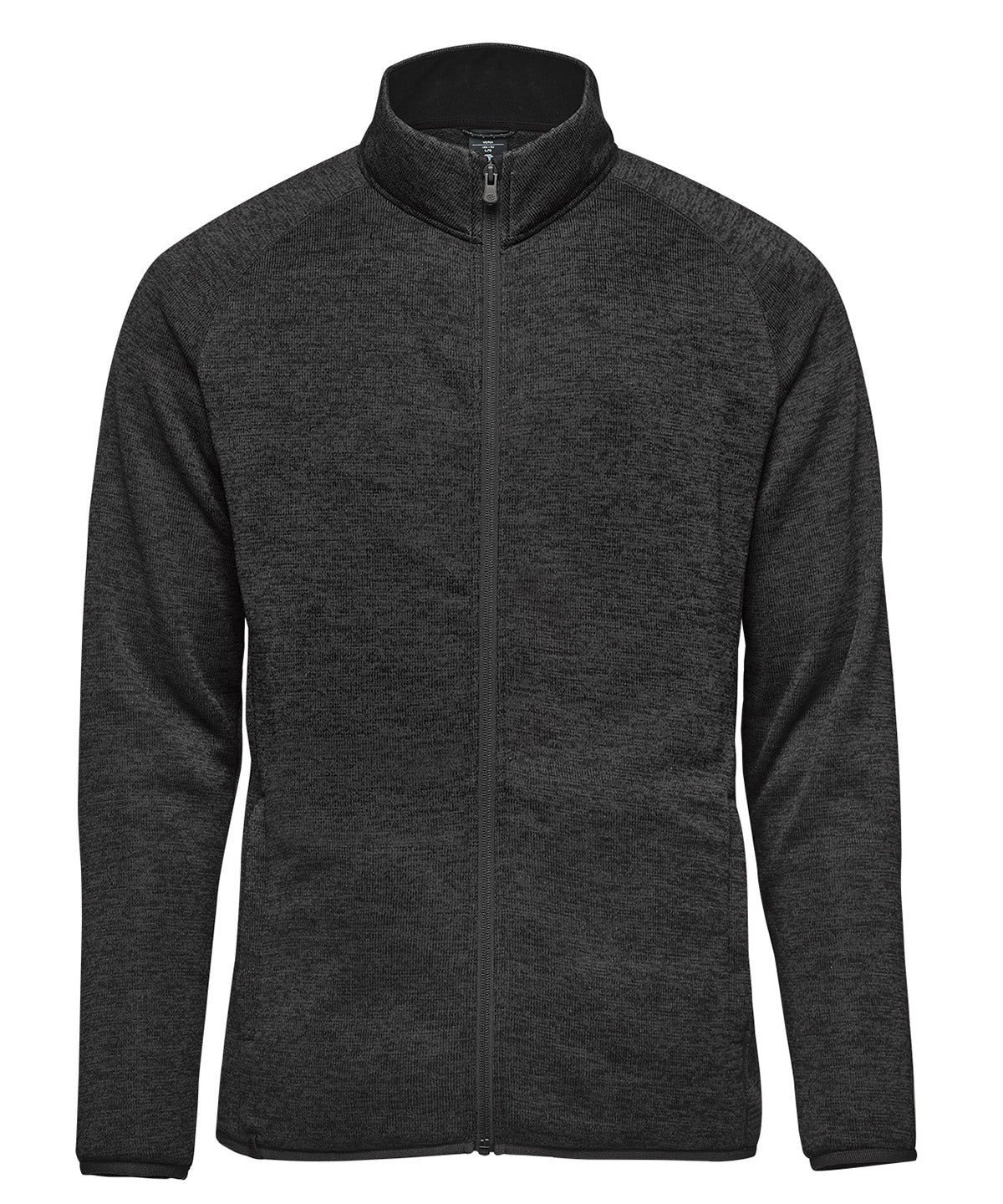 Stormtech Yosemite full-zip fleece jacket in Black Heather, front view
