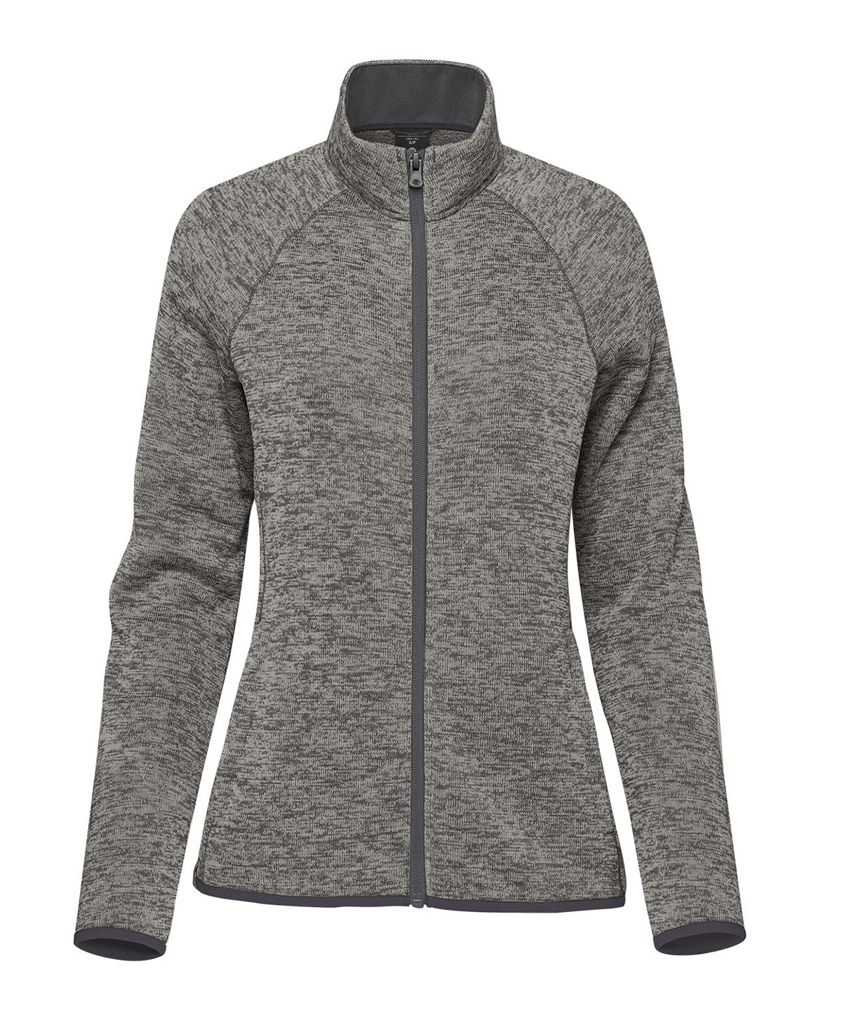 Stormtech Women’s Yosemite full-zip fleece jacket in Granite Heather, front view
