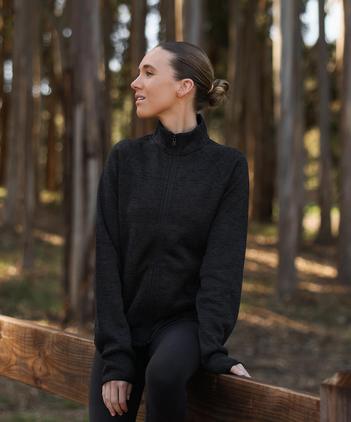 Stormtech Women’s Yosemite full-zip fleece jacket, lifestyle photo