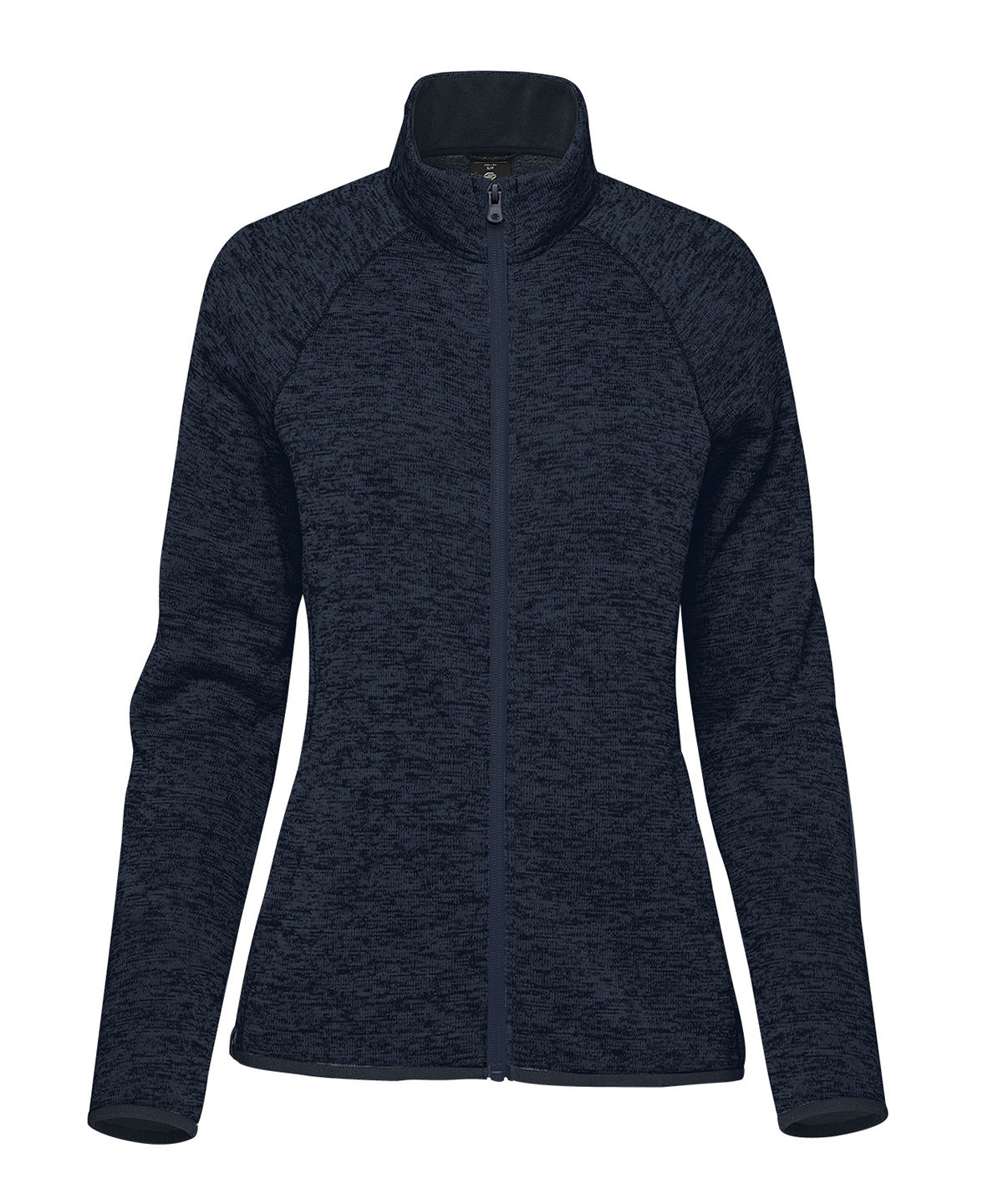 Stormtech Women’s Yosemite full-zip fleece jacket in Navy Heather, front view