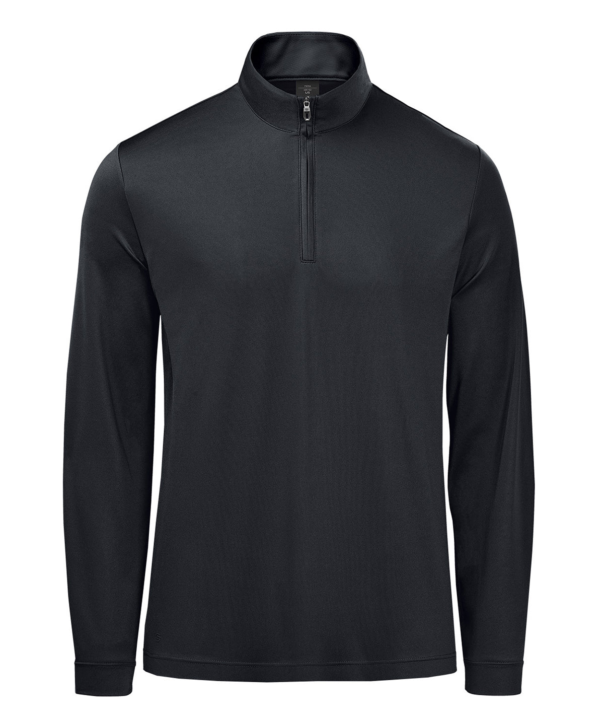 Stormtech Monterey 1/4-zip pullover in Black, front view