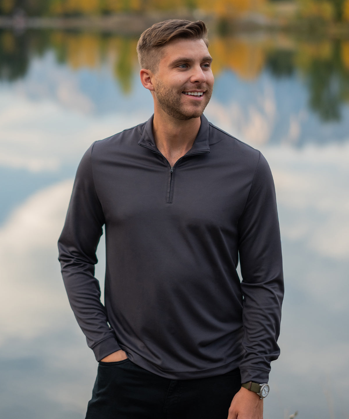 Stormtech Monterey 1/4-zip pullover, lifestyle photo