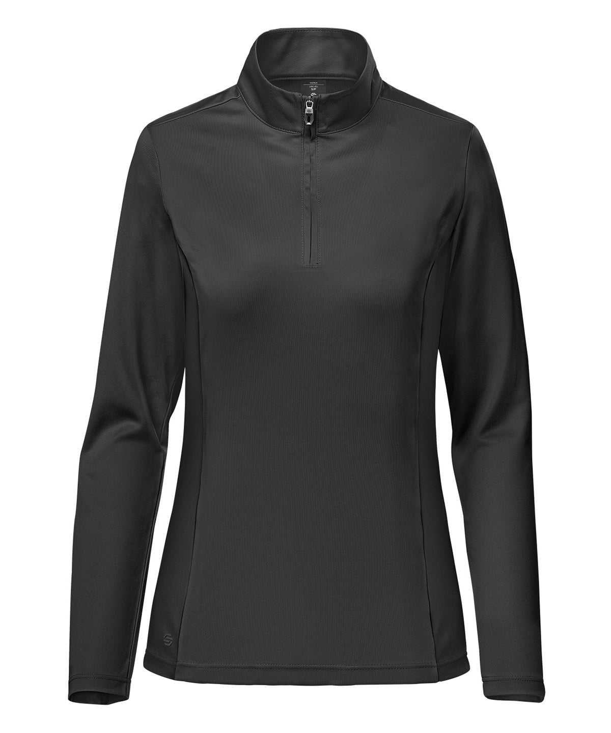 Stormtech Women’s Monterey 1/4-zip pullover in Granite, front view