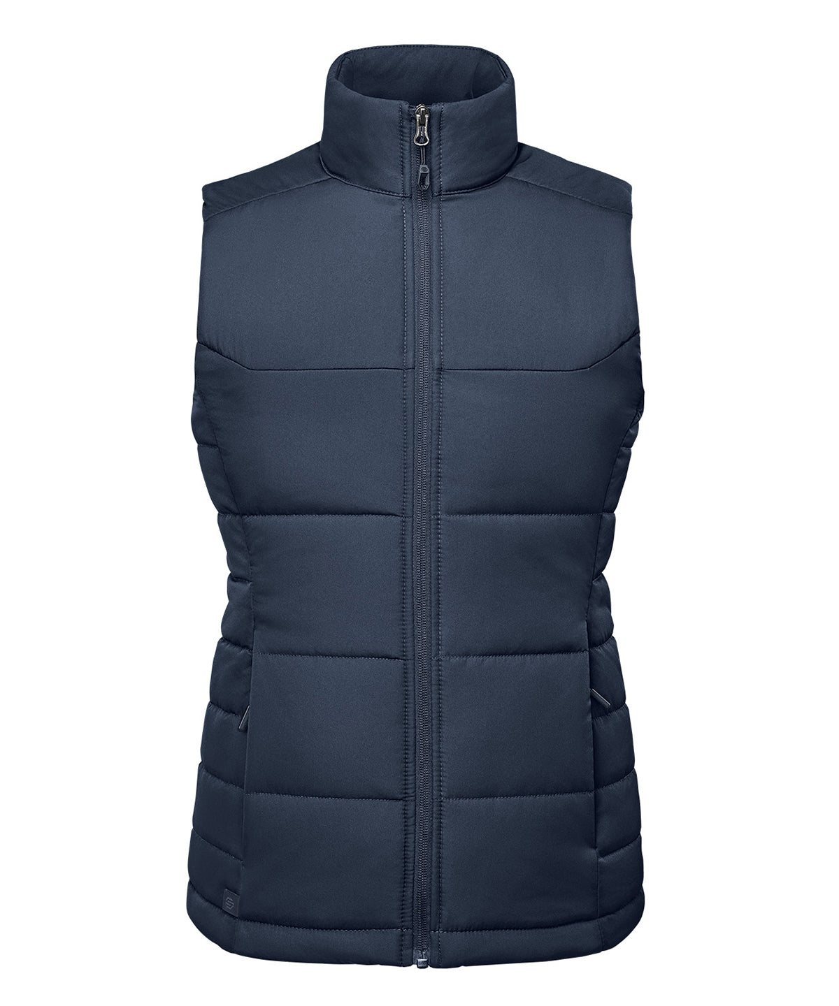 Stormtech Women’s Sierra thermal vest in Navy, front view
