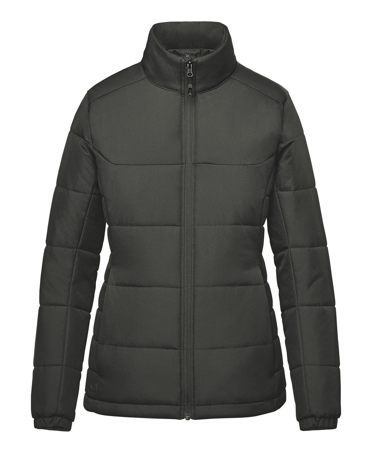 Stormtech Women’s Sierra thermal jacket in Granite, front view