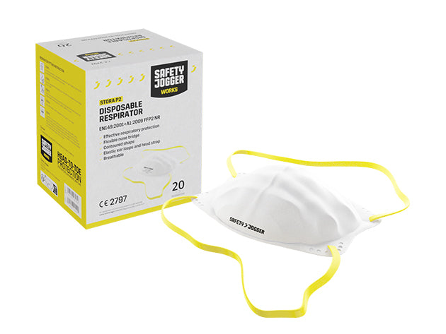 Safety Jogger Stora P2 20pcs - White