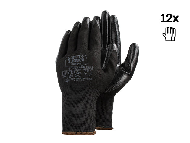 Safety Jogger Superpro 12-Pack - Black