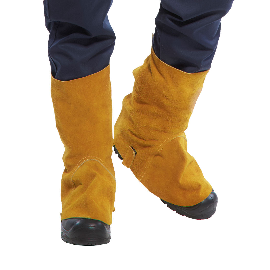 Portwest FR Leather Welding Boot Cover in Tan, main product image