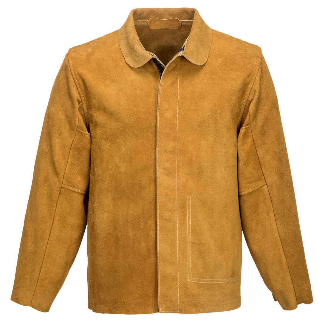 Portwest FR Leather Welding Jacket in Tan, main product image