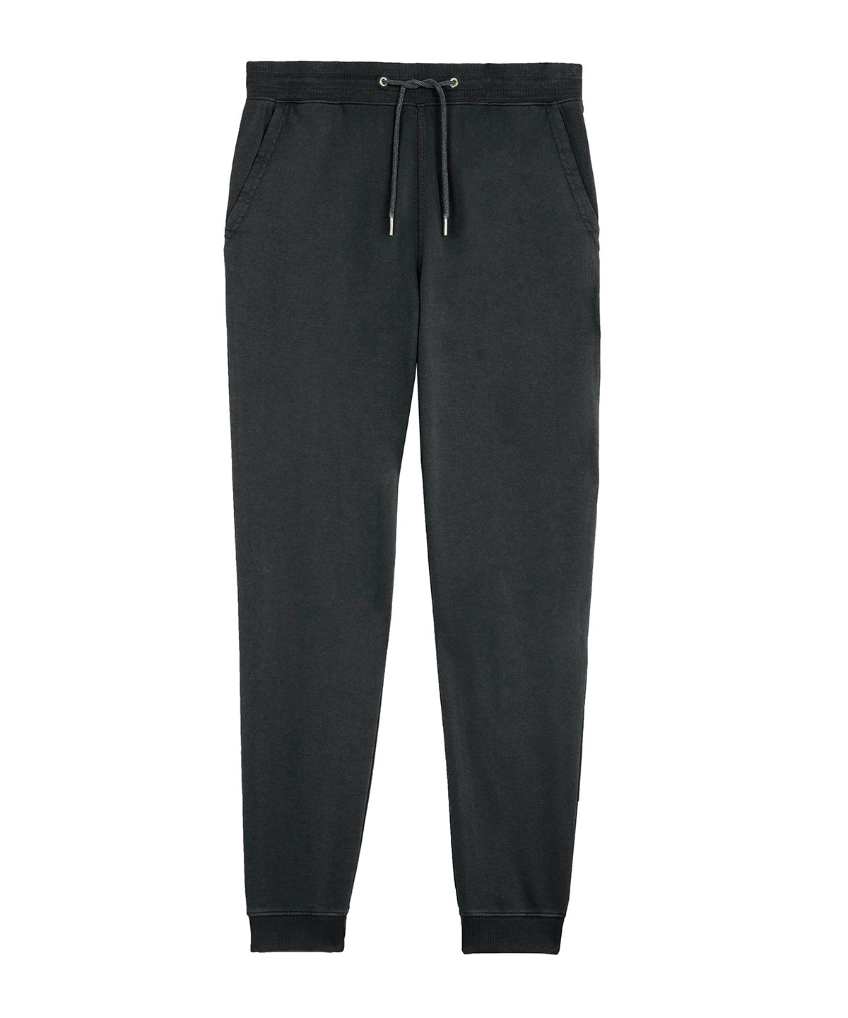 Stanley/Stella Mover Vintage, The unisex garment dyed jogger pants in Garment Dyed Black Rock, front view