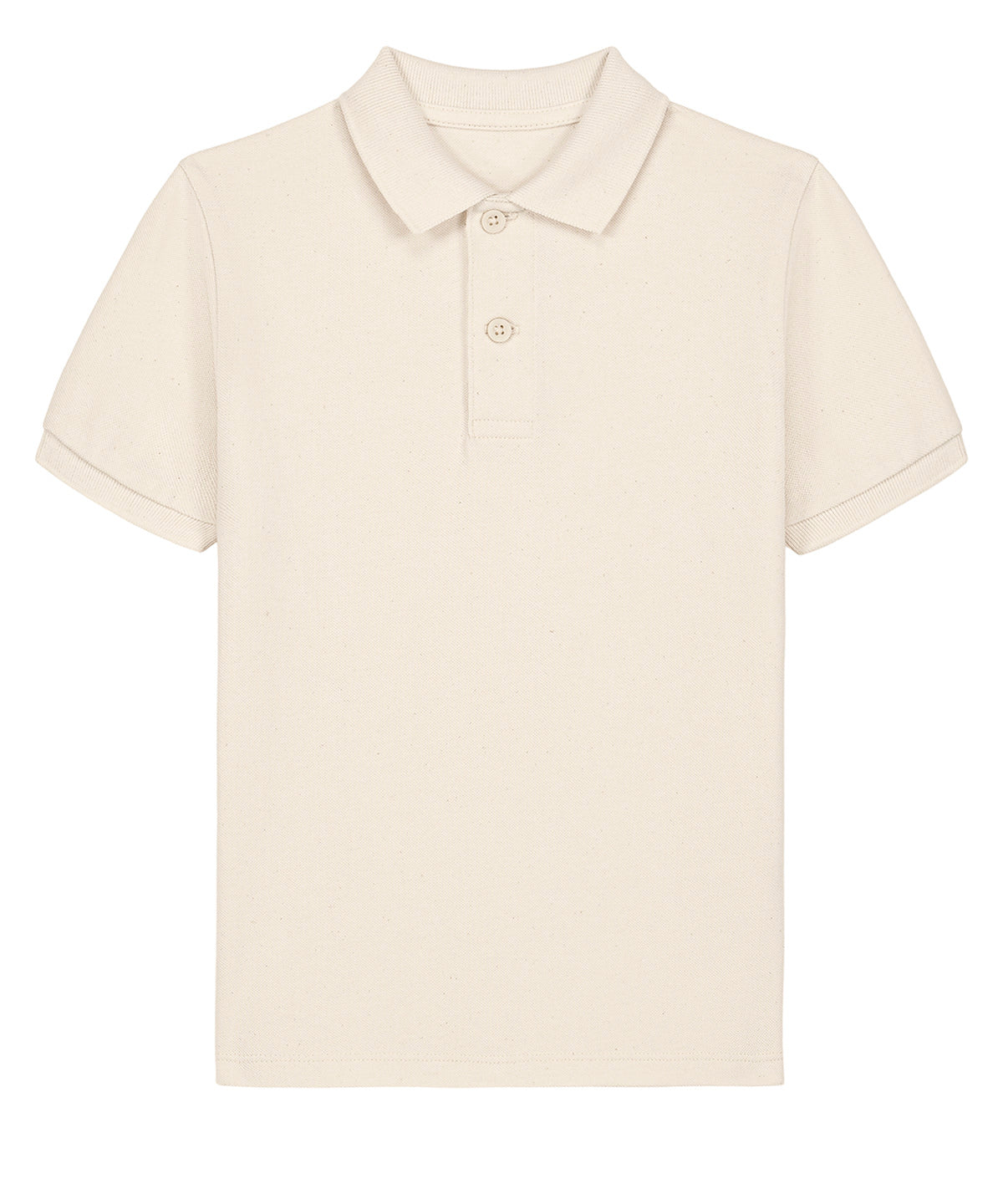 Stanley/Stella Mini sprinter kids polo in Natural Raw, front view
