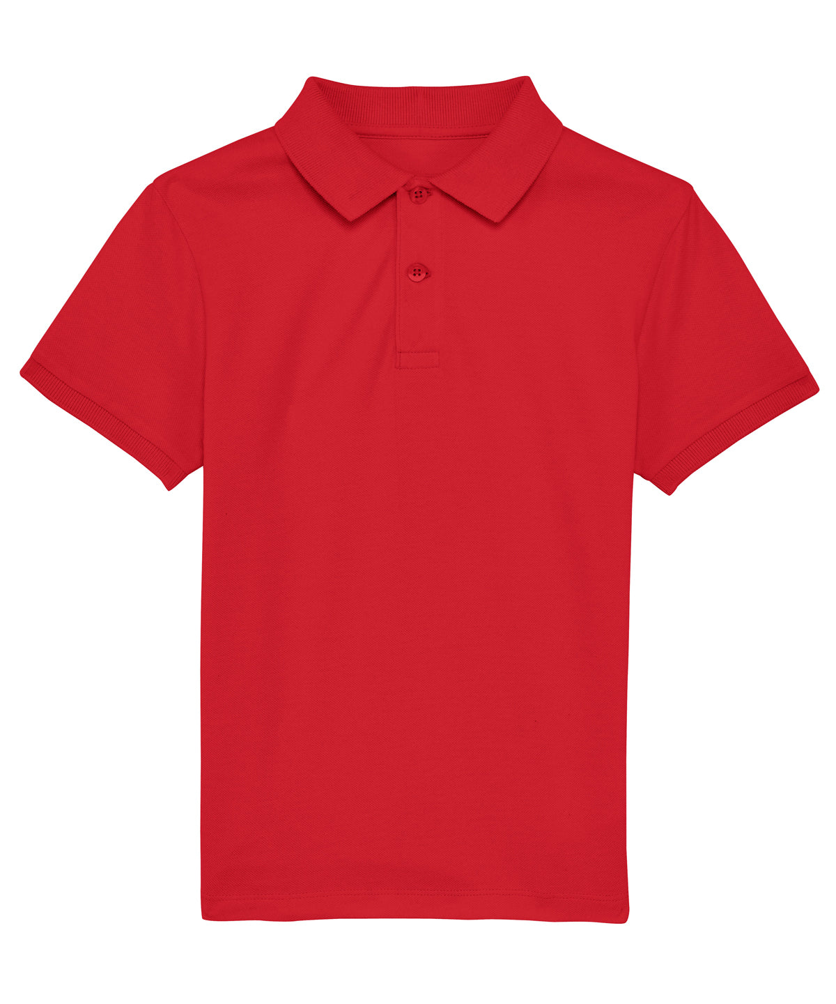 Stanley/Stella Mini sprinter kids polo in Red, front view