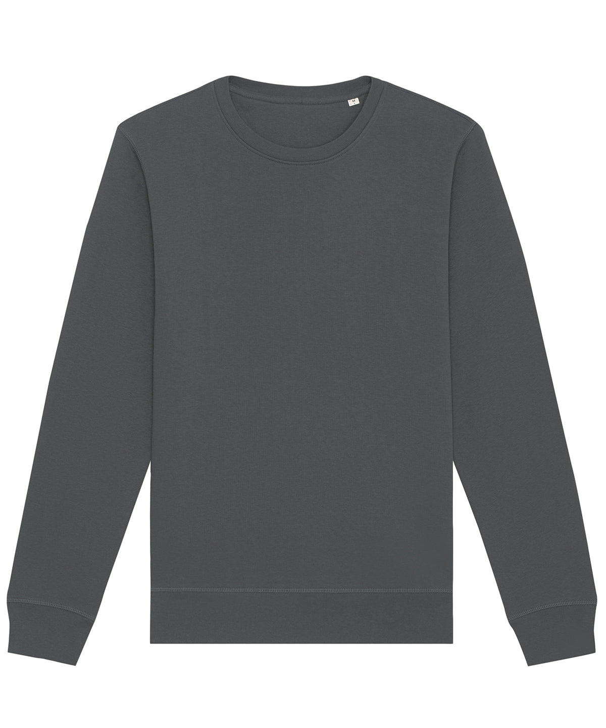 Stanley/Stella Roller unisex crew neck sweatshirt in Anthracite, front view