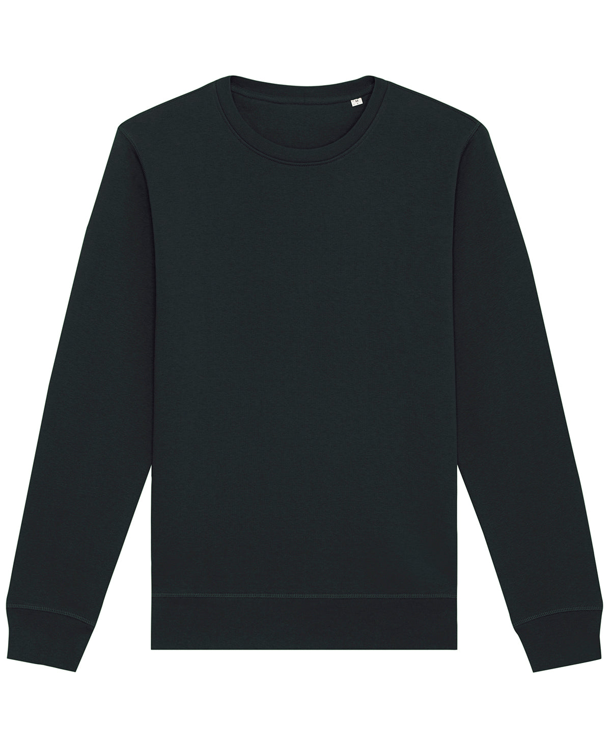 Stanley/Stella Roller unisex crew neck sweatshirt in Black, front view