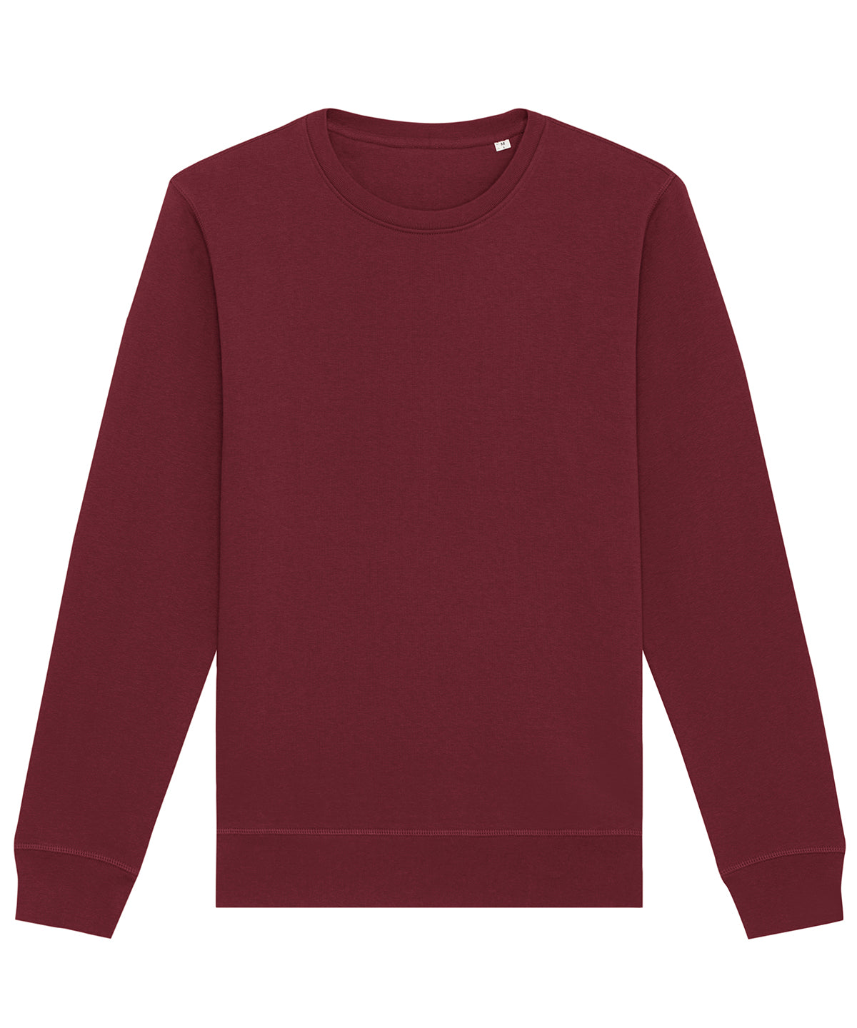 Stanley/Stella Roller unisex crew neck sweatshirt in Burgundy, front view